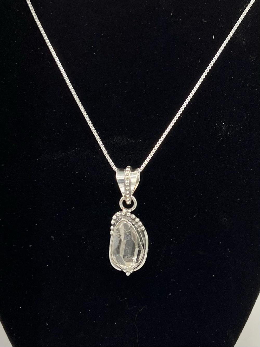 Genuine Herkimer Diamond in Sterling Silver - Picture 2 of 5